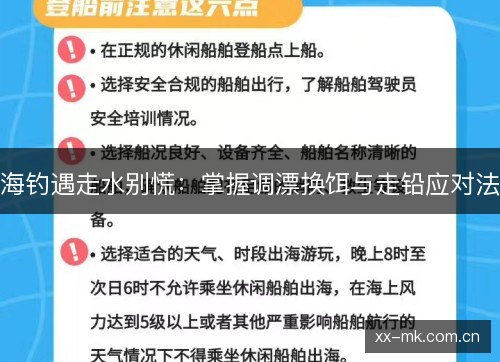 海钓遇走水别慌:掌握调漂换饵与走铅应对法 海钓遇走水别慌:掌握调漂换饵与走铅应对法