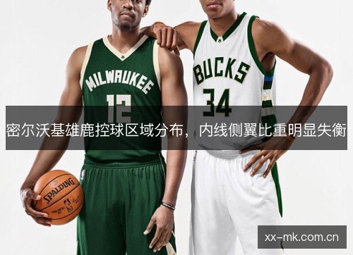 密尔沃基雄鹿控球区域分布，内线侧翼比重明显失衡